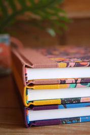 Yellow Marbled Hardback Notebook | Plain