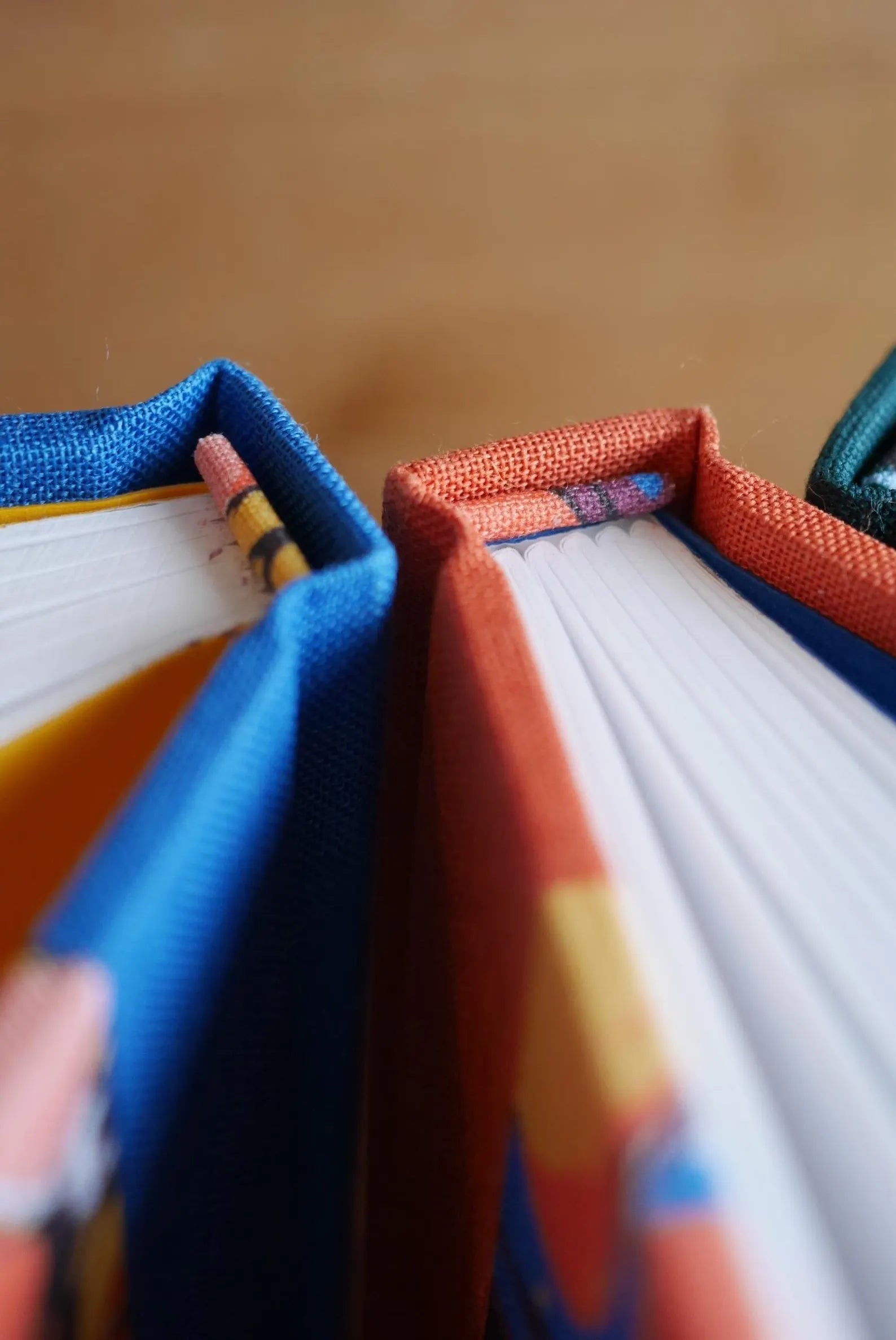 Yellow Marbled Hardback Notebook | Plain