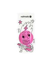 Pinky Fluo Pink water-based nail polish by Nailmatic, featuring a cartoon character design on the label.