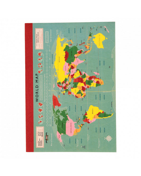 World Map Notebook by Rex London 