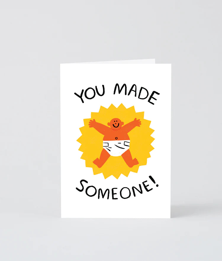 you made someone baby card