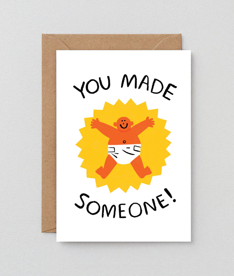 you made someone baby card