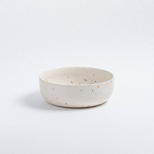 The Every Space white, handmade ceramic Party bowls by Egg Back Home, are handmade in Portugal