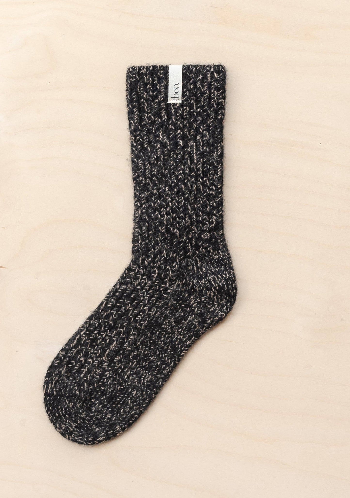 Men's Cashmere & Merino Socks in Black Fleck