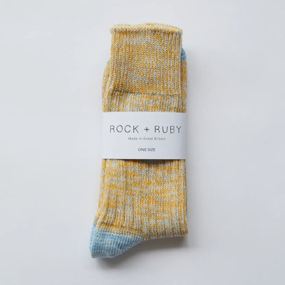 Men's Sunrise Yellow 'George' Cotton Socks
