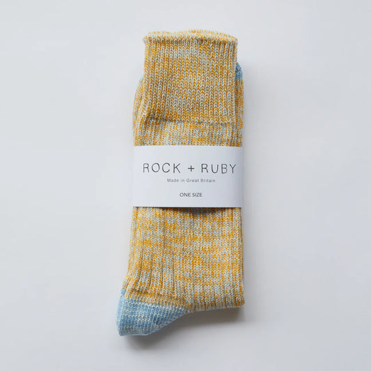 Men's Sunrise Yellow 'George' Cotton Socks