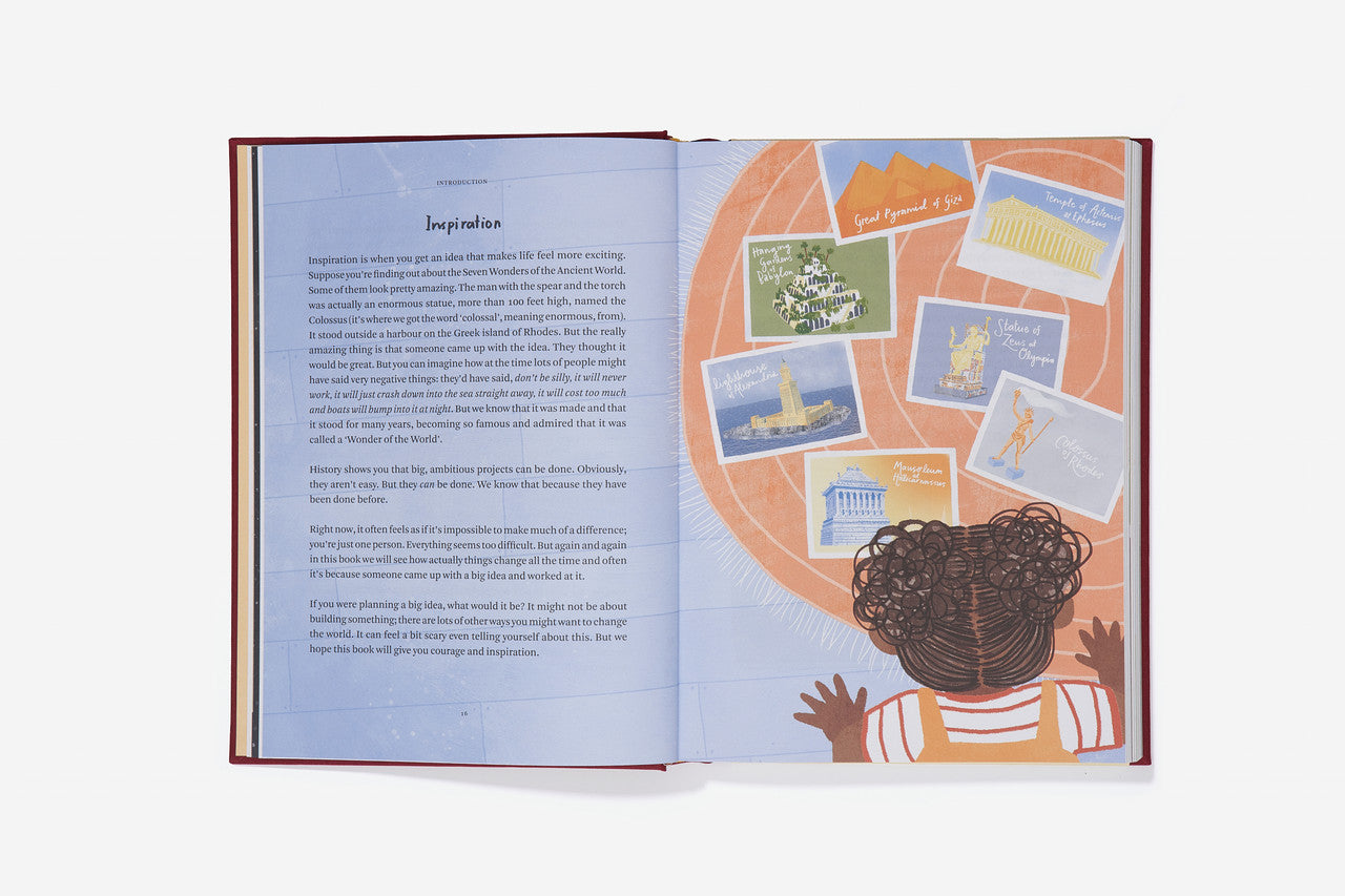 The Every Space hardback clothbound Big Ideas From History children's book with illustrations by Anna Doherty and published by School of Life