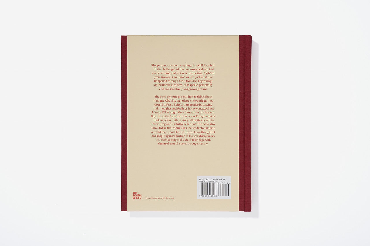 The Every Space hardback clothbound Big Ideas From History children's book with illustrations by Anna Doherty and published by School of Life