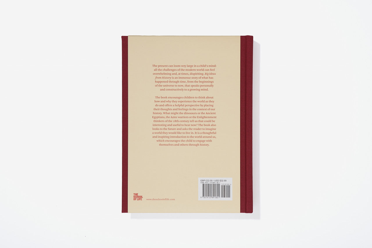 The Every Space hardback clothbound Big Ideas From History children's book with illustrations by Anna Doherty and published by School of Life
