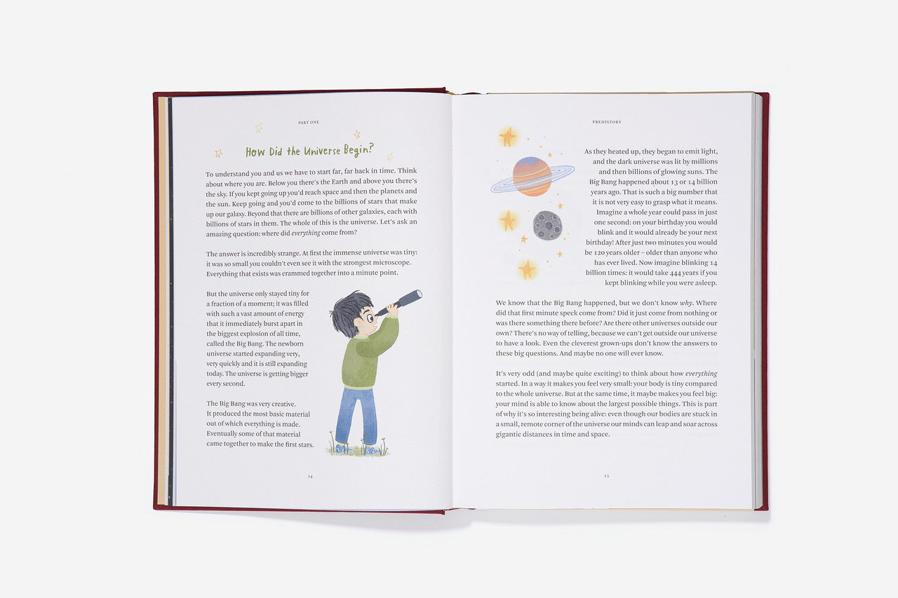 The Every Space hardback clothbound Big Ideas From History children's book with illustrations by Anna Doherty and published by School of Life