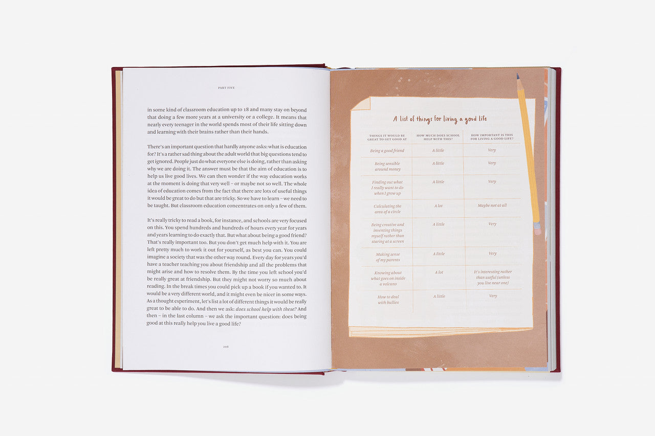 The Every Space hardback clothbound Big Ideas From History children's book with illustrations by Anna Doherty and published by School of Life