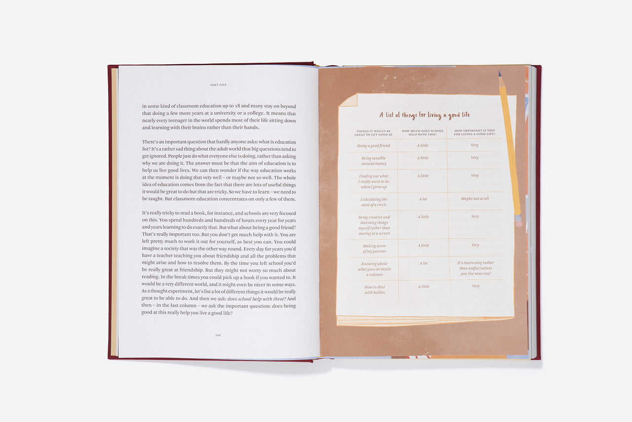 The Every Space hardback clothbound Big Ideas From History children's book with illustrations by Anna Doherty and published by School of Life
