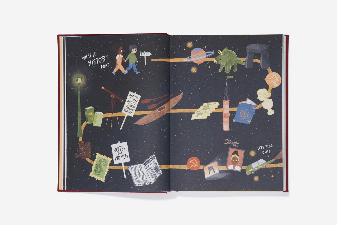 The Every Space hardback clothbound Big Ideas From History children's book with illustrations by Anna Doherty and published by School of Life