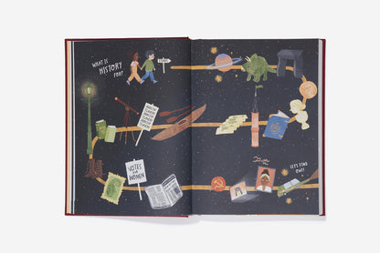 The Every Space hardback clothbound Big Ideas From History children's book with illustrations by Anna Doherty and published by School of Life