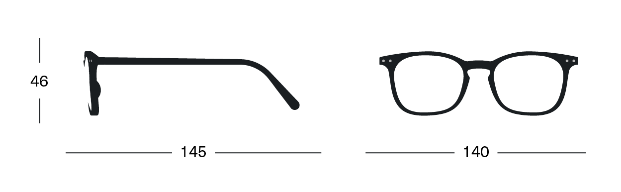 Reading Glasses #E 'Tortoise'