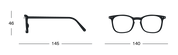 Reading Glasses #E 'Tortoise'