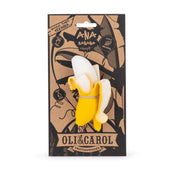 The Every Space Ana Banana natural rubber chewable teether by Oli & Carol