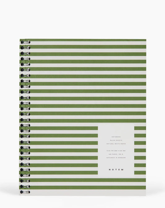 Nela Notebook, Large in Green