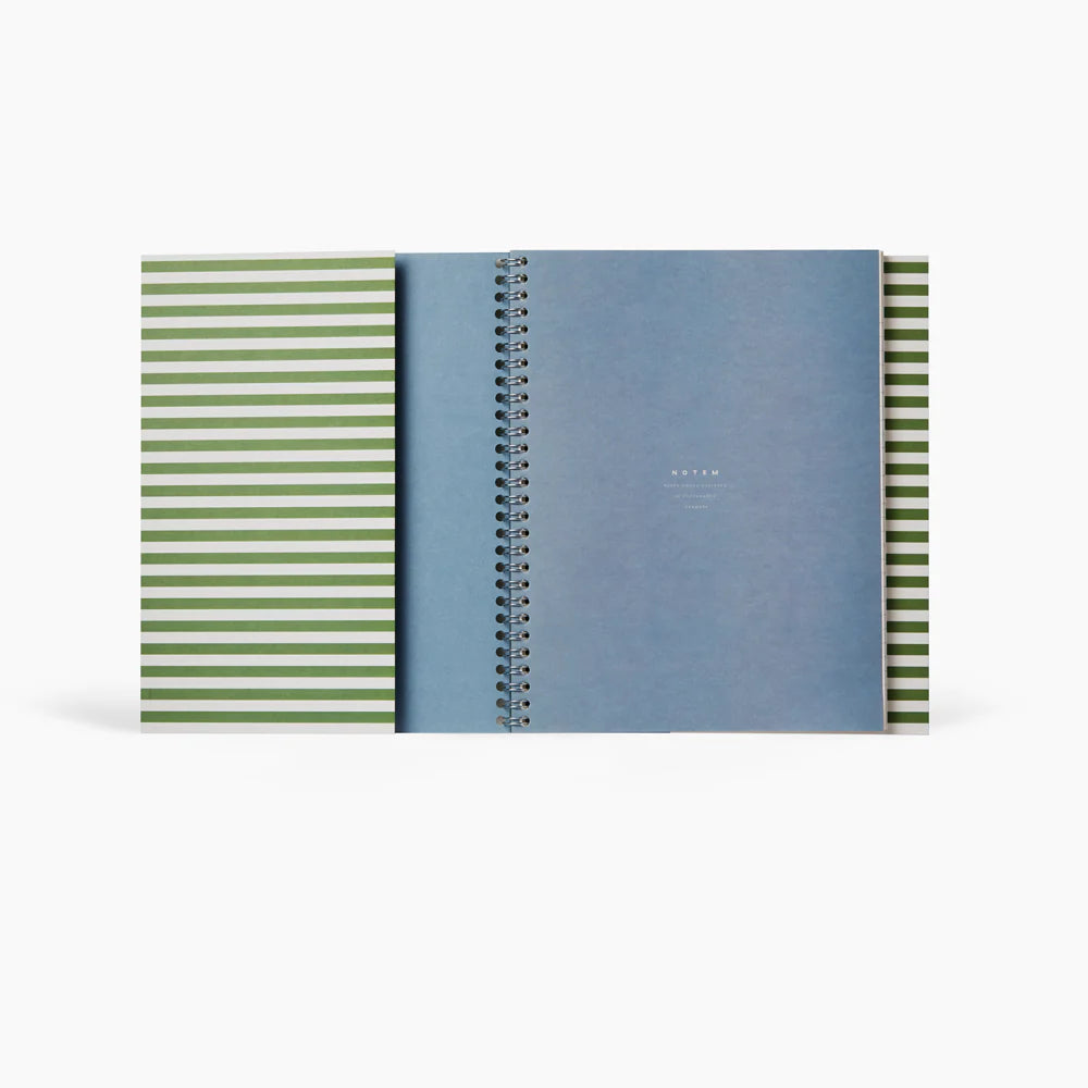 Nela Notebook, Large in Green