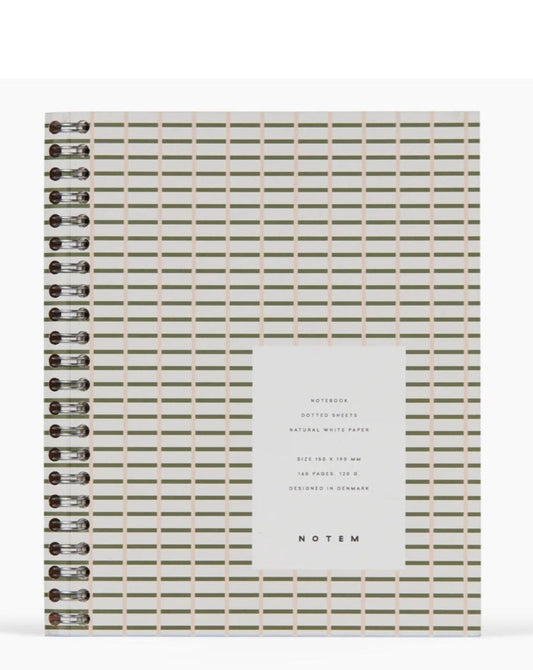 Nela Notebook, Medium in Green