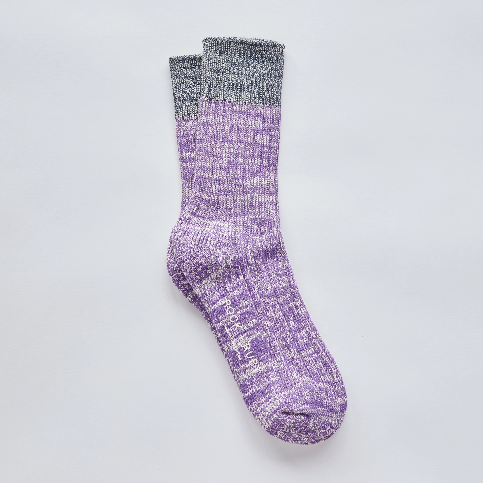 The Every Space Elsie cotton socks in purple haze by Rock and Ruby