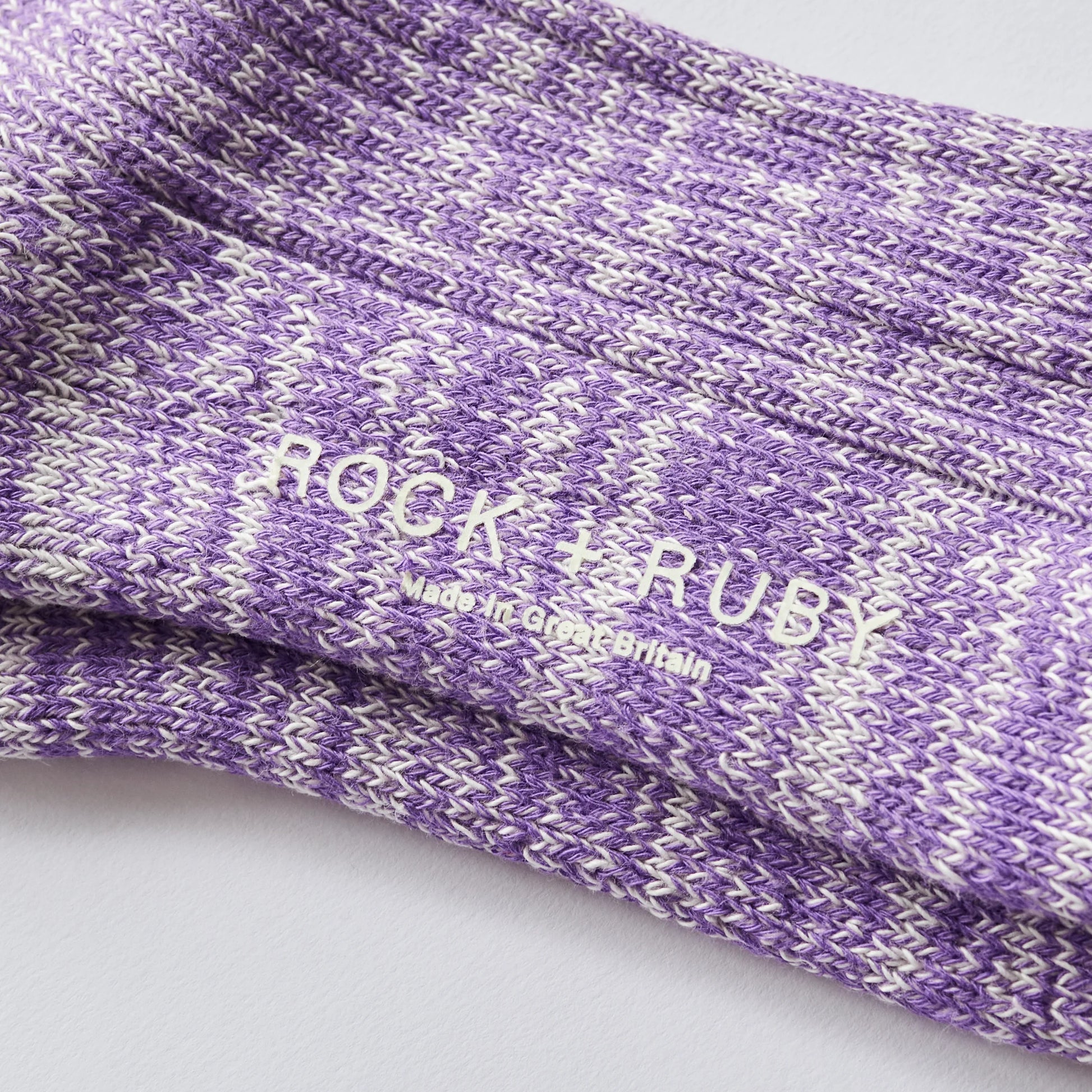 The Every Space Elsie cotton socks in purple haze by Rock and Ruby