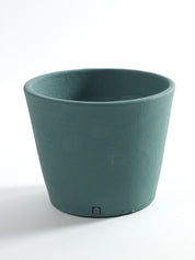 Stoneware Plant Pot in Jungle Green by Serax