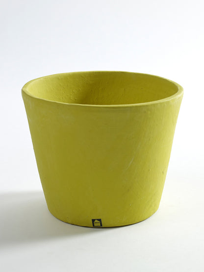 Stoneware Plant Pot in Lime by Serax