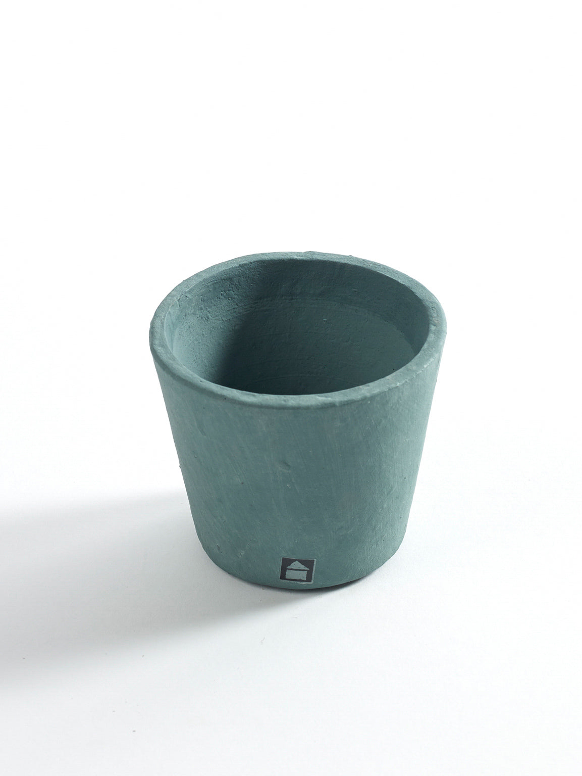 Stoneware Plant Pot in Jungle Green by Serax
