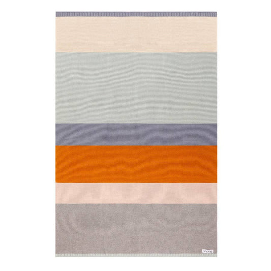 Cotton Baby Blanket in Gentle Stripe