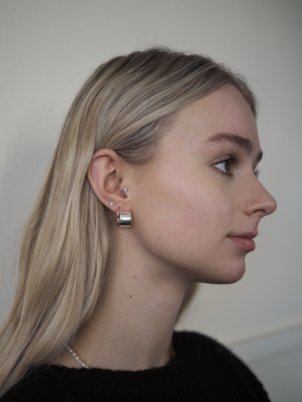 The Every Space Alice silver cuff earrings by Roake Studio