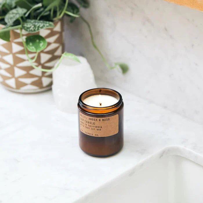 Soy Candle | Amber & Moss