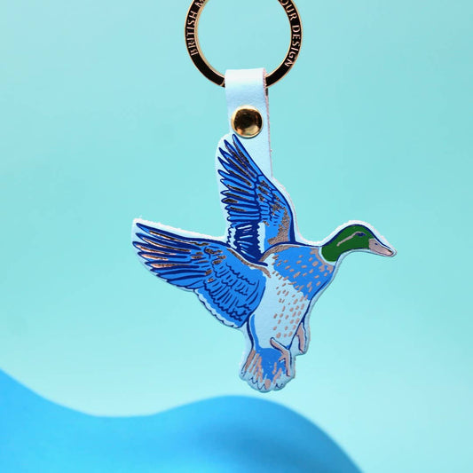 Holy Duck Key Fob: Turquoise