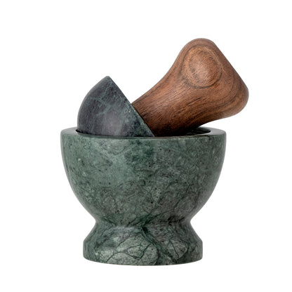 The Every Space Banou Pestle & Mortar in marble and mango wood by Bloomingville