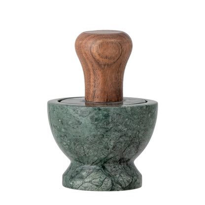 The Every Space Banou Pestle & Mortar in marble and mango wood by Bloomingville