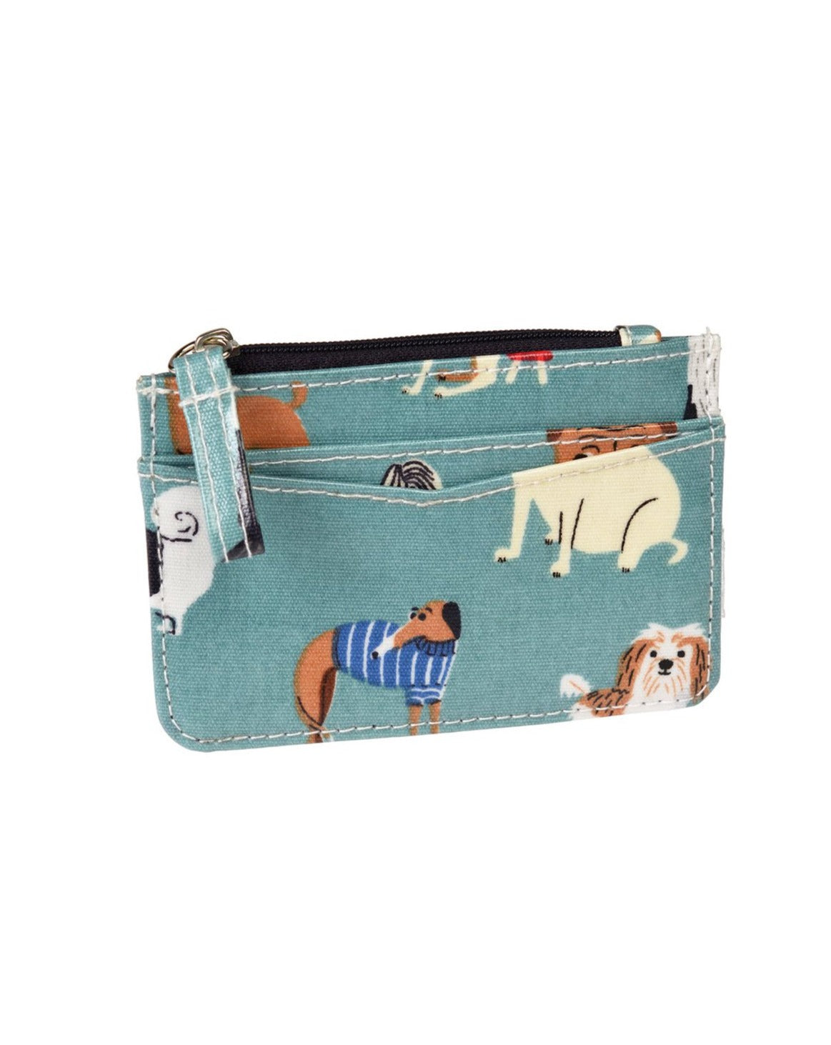The Every Space coin or pocket money Best In Show oilcloth card holder purse with zip by Rex London