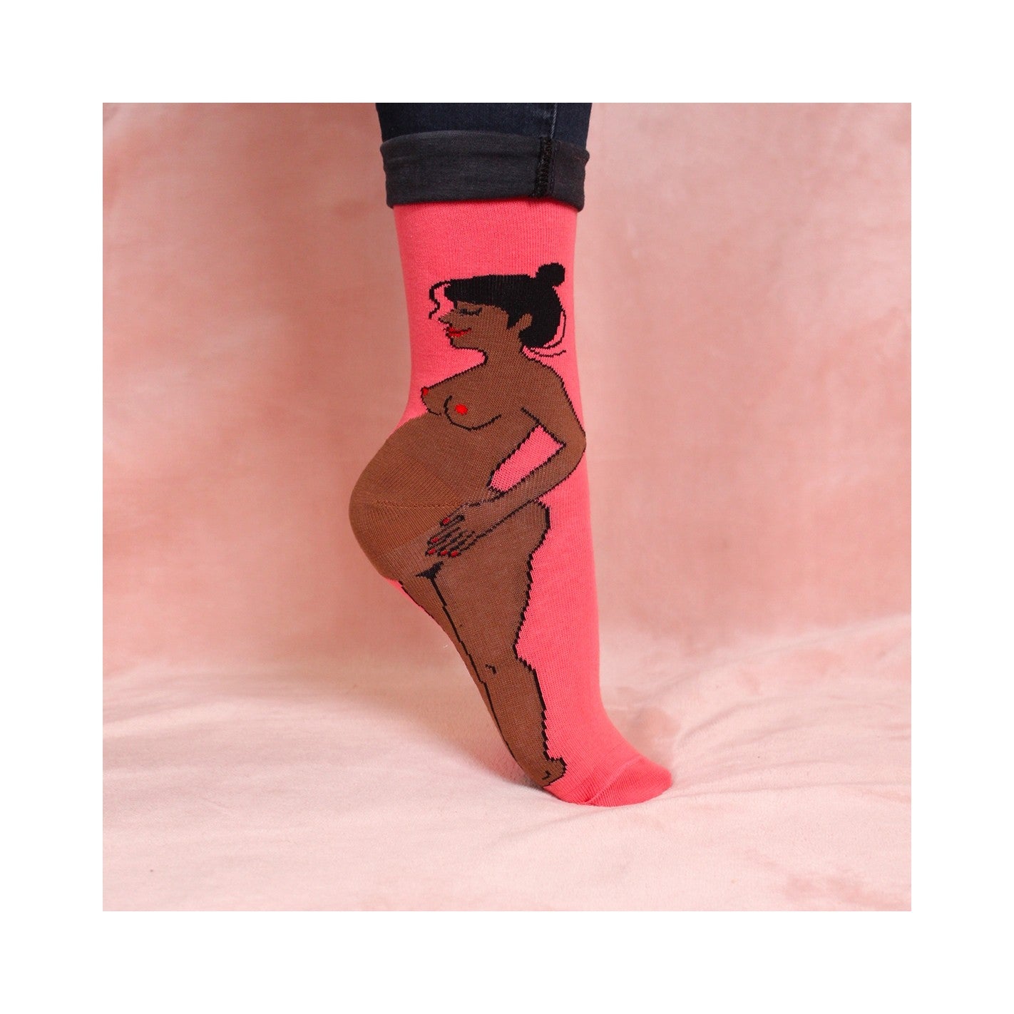 Pregnant Woman Socks