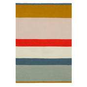 Cotton Baby Blanket in Bright Stripe
