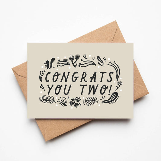 'Congrats You Two!' Greeting Card