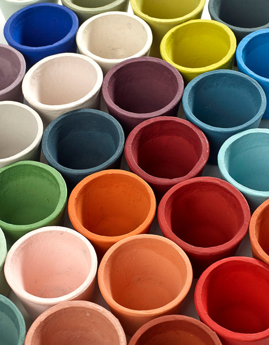 Coloured Stoneware Plant Pot by Serax 