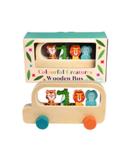 Colourful Creatures Wooden Bus