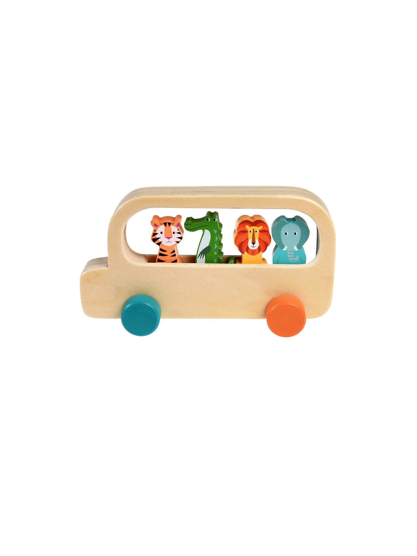 Colourful Creatures Wooden Bus