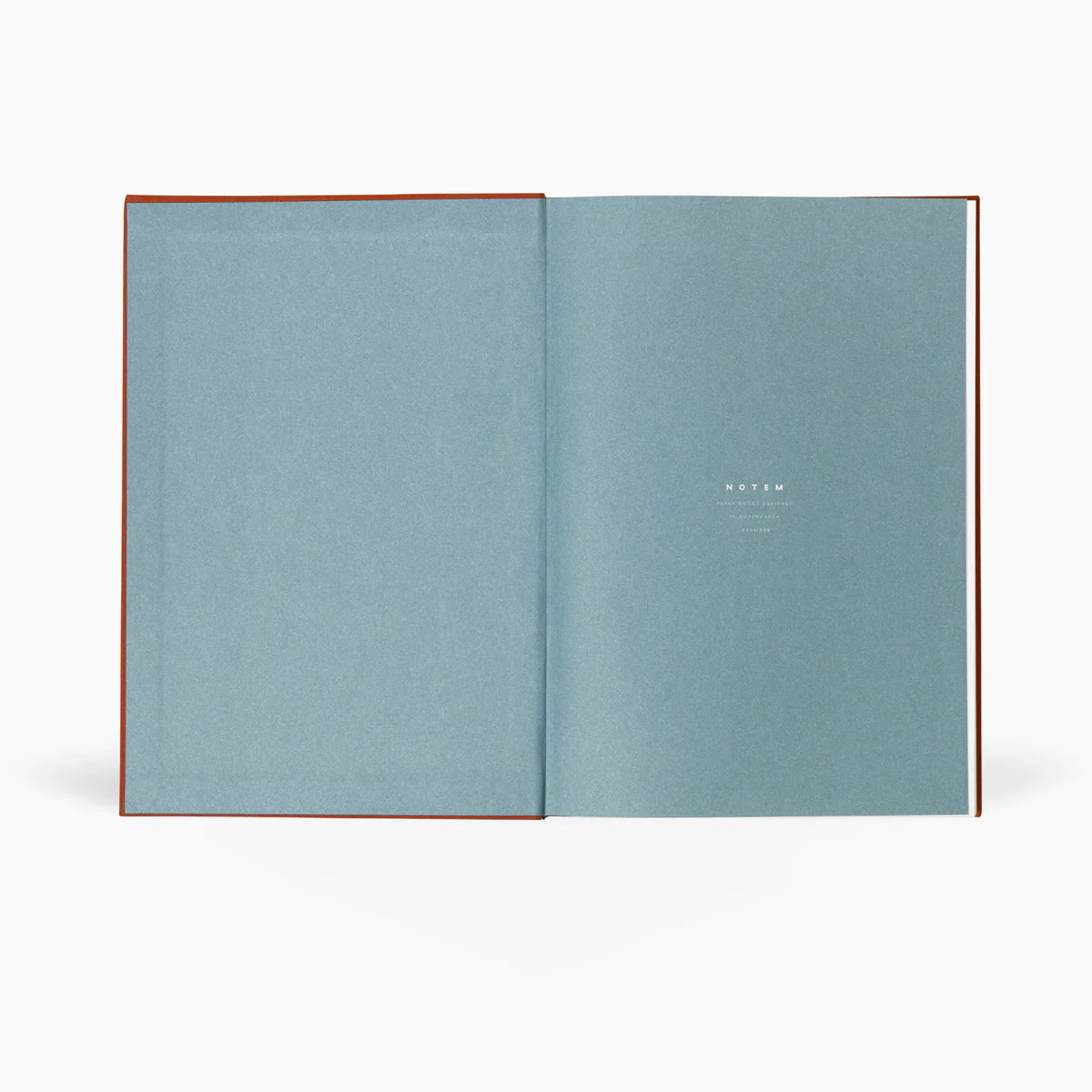 The Every Space lined medium Bea Notebook with Dark Sienna softcover cloth with elastic band by Notem
