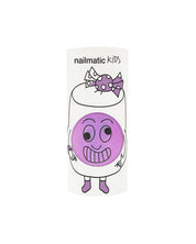 Dolly Neon Pink water-based nail polish by Nailmatic, featuring a cartoon character design on the label.