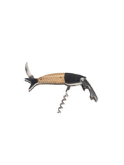 The Every Space novelty Fish Shaped Corkscrew and bottle opener in a gift tin by Rex London