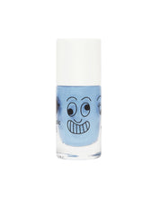 Gaston Sky Blue water-based nail polish by Nailmatic, featuring a cartoon character design on the label.