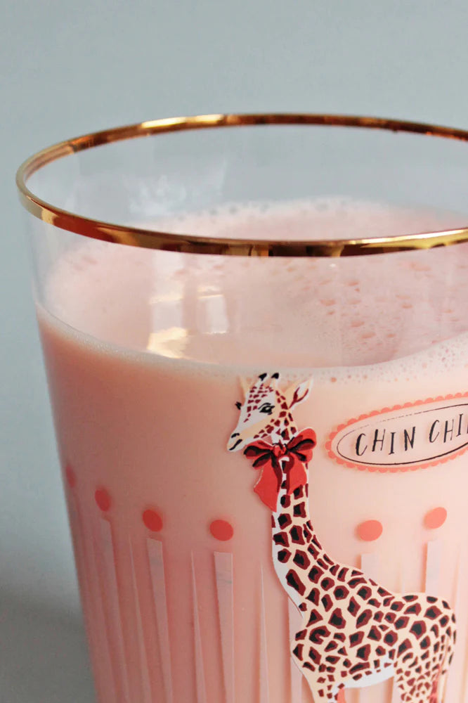 Giraffe Hi Ball Glass 'Cocktail Hour'