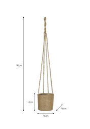 Hanging Woven Plant Pot | Ø16.5cm