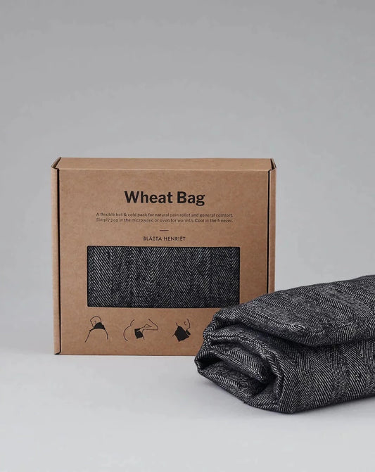 Wheat Bag in Herringbone Linen