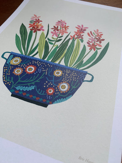 Hyacinths Print A4